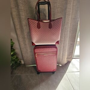 Michael Kors small suitcase, large tote with pouch bag